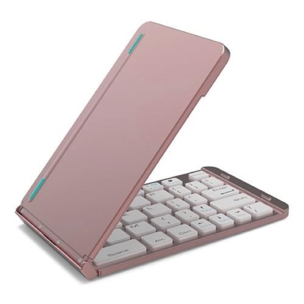 F88 Foldable Wireless Bluetooth Keyboard Gold iOS Android Windows - Picture 3 of 11